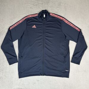 Adidas Full Zip Jacket Size XXL 2XL Tiro 19 Legend Blue Ink/Pink Track GH6851